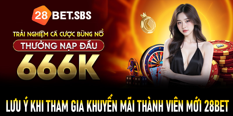 Những lưu ý quan trọng khi tham gia khuyến mãi thành viên mới 28Bet