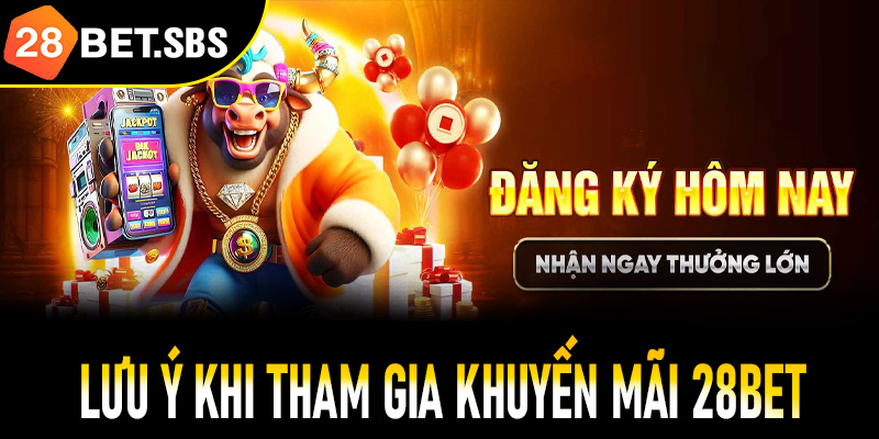 Một số lưu ý quan trọng khi tham gia chương trình khuyến mãi 28Bet