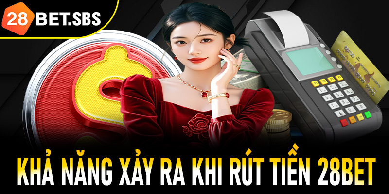 Một số trường hợp có khả năng xuất hiện trong quá trình rút tiền 28Bet